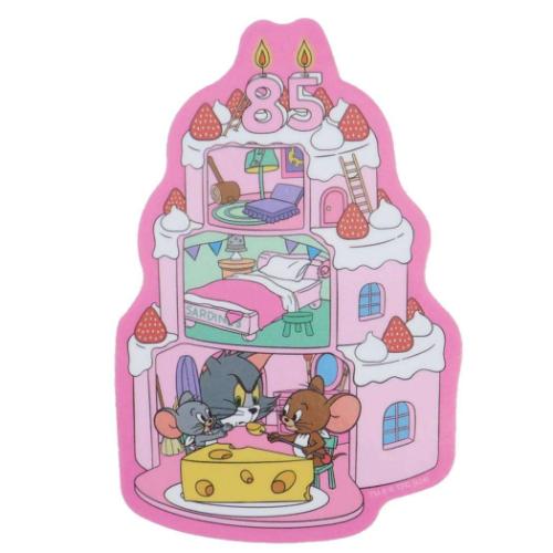 キャラクターステッカー ダイカットシール トムとジェリー ミニチュア ワーナーブラザース スモールプラネット ダイカットビニールステッカー デコシール 耐水性 メール便可