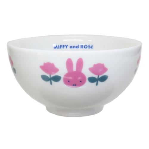 ライスボウル お茶碗 ミッフィー MIFFY&ROSE ピンク ディックブルーナ 金正陶器 食器 かわいい 絵本