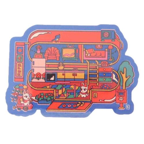 CREATORS CIRCUS クリエイターズサーカス ステッカー 中村 杏子 2LDKハウス フロンティア 耐水 耐光 デコシール スマホステッカー メール便可