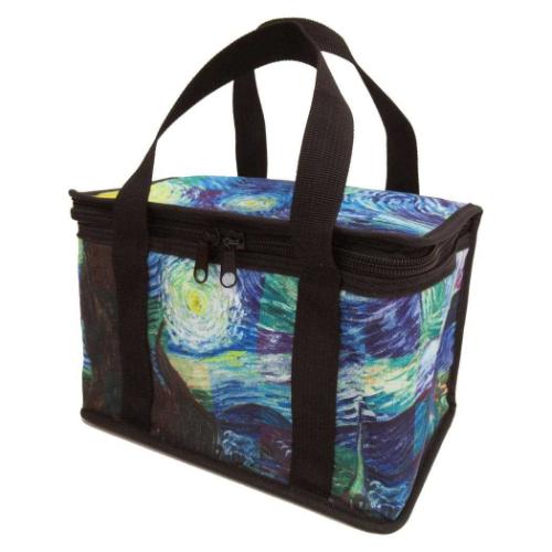 名画モザイクアートシリーズ クーラーボックス 保冷バッグ ゴッホ 星月夜 ユーパワー AM-01803 アウト..