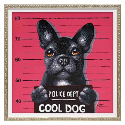 オイル ペイント アート Sサイズ 動物画 マグロック ユーパワー OP-07078 ギフト 額付き インテリア 取寄品