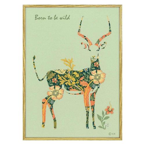 アニマルシルエット アート 動物画 レインディアーM ユーパワー YP-03548 ギフト インテリア 取寄品