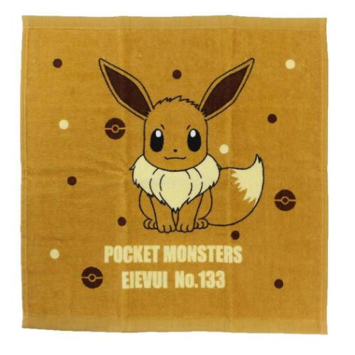 ウォッシュタオル シャーリング ハンドタオル ポケットモンスター イーブイ ポケモン 林タオル ハンカチタオル ハンカチ かわいい メール便可