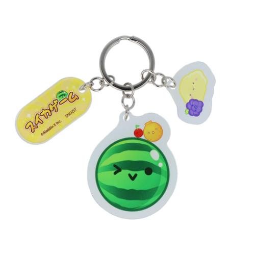 3連アクリルキーホルダー キーリング スイカゲーム A サンスター文具 プレゼント メール便可