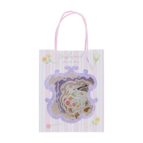 ペーパーバッグ入シール フレークシール モフサンド B mofusand サンスター文具 デコレーション