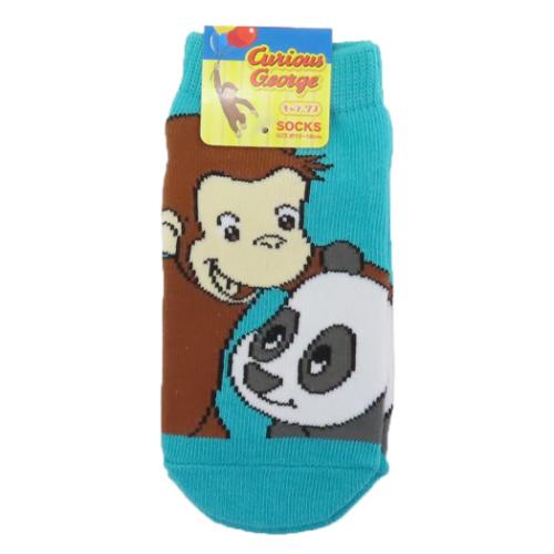 キッズソックス 子供用靴下 おさるのジョージ ジョージとパンダ スモールプラネット キャラックス 子ども 絵本メール便可