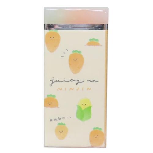 ずーっと消しゴム 消しゴム ジューシーなやさい にんじん カミオジャパン 新学期準備文具 小学生 中学..