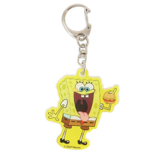 アクリルキーホルダー キーリング スポンジボブ ハンバーガー ゼネラルステッカー コレクション雑貨 メ..