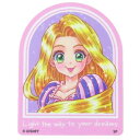 キャラクターステッカー ダイカットステッカー 塔の上のラプンツェルx中川翔子 ぐるぐる ディズニープリンセス スモールプラネット プレゼント メール便可