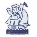 キャラクターステッカー ダイカットシール オサムヨット Osamu Goods スモールプラネット ダイカットビニールステッカー デコシール 耐水性 メール便可