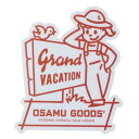 キャラクターステッカー ダイカットシール オサム看板 Osamu Goods スモールプラネット ダイカットビニールステッカー デコシール 耐水性 メール便可