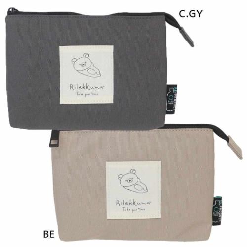 3ポケットポーチ コスメポーチ リラックマ Drawing うとうと サンエックス マリモクラフト 化粧ポーチ 小物入れ メール便可