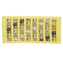 TOWEL ロングタオル フェイスタオル おえかきさん まねきねこさん オクタニ おもしろ雑貨 おもしろタオル メール便可