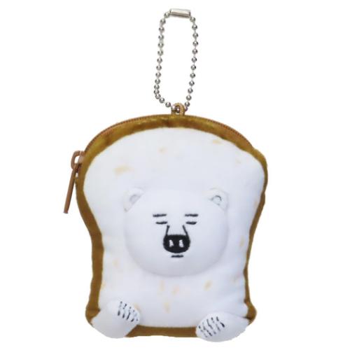 小銭入れ コインケース しろくまシリーズ パンしろくま ケイカンパニー ぬいぐるみミニポーチ 絵本