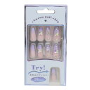 ネイルチップ ロングスクエアタイプ コスメ雑貨 GRADATION カミオジャパン ネイルアート 付け爪 おしゃれ メール便可