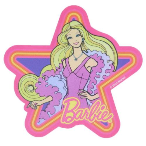 キャラクターステッカー ダイカットシール バービー スター Barbie スモールプラネット ダイカットビニールステッカー デコシール 耐水性 メール便可