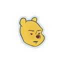アクリルクリップ クリップ くまのプーさん しかめ顔 ディズニー サンスター文具 事務用品 ダイカットクリップ メール便可