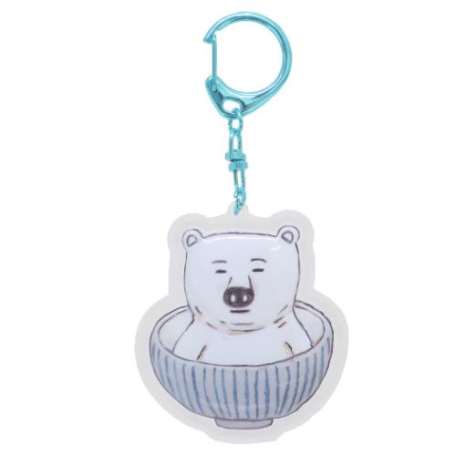 ぷっくりったいキーホルダー キーリング しろくまシリーズ おいしそうなしろくま ケイカンパニー プレ..