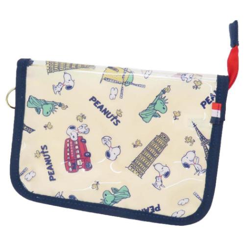 マルチポーチ トラベルポーチ スヌーピー シンボル ピーナッツ マリモクラフト 母子手帳 おくすり手帳 お薬手帳 通帳 旅行 メール便可