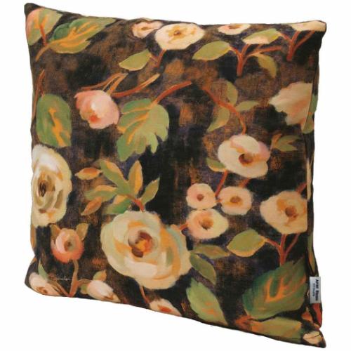 クッションカバー ファブリック雑貨 アーチストブルームシリーズ シルビア ヴァシレバ インディゴ アンド ゴールド ブランチズ ユーパワー AB-01754 ギ...