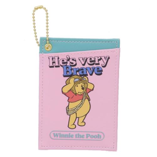 両面パスケース 定期入れ くまのプーさん C柄 ディズニー アートウエルド ICカードケース メール便可