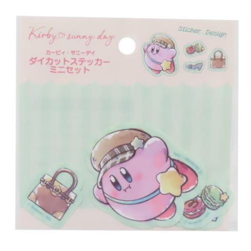 ダイカットステッカーミニセット 4枚セット ダイカットシール 星のカービィ サニーデイ グリーン エンスカイ スマホステッカー デコシール メール便可