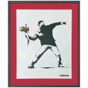 Banksy アートフレーム バンクシー Molotov Limited Edition 美工社 額付き ギフト インテリア 取寄品