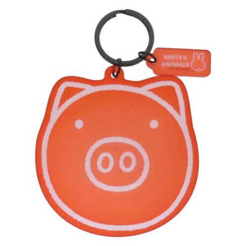 アクリル染色キーホルダー キーリング ミッフィー MIFFY and ANIMALS ぶた ディックブルーナ マリモクラフト アクリルキーホルダー アクキー 絵本メール便可