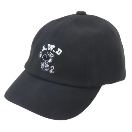 パネルキャップ 帽子 スヌーピー スヌーピー&ウッドストック BLK ピーナッツ ラナエンタテイメント株式会社 アウトドア ガーデニング
