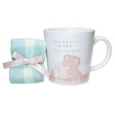 マグカップ&タオルセット 食器ギフト まったりもこ くま クーリア マグカップ&ミニタオル プレゼント