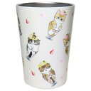 2WAY 真空二重タンブラーM 450ml 保温保冷コップ モフサンド 猫パフェ mofusand 東亜金属 ステンレス ドリンクホルダー