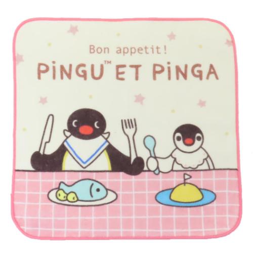 プリントウォッシュタオル ハンドタオル ピングー メインディッシュ Pingu 林タオル 汗拭きタオル メール便可