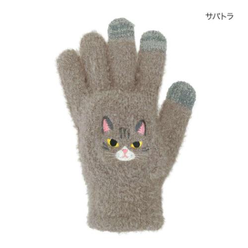 スマホ手袋 手袋 アニマルサバトラ ねこ トモコーポレーション 防寒用品 レディース手袋 5本指タイプ ウォーマー雑貨 スマホ手袋 手袋 アニマルサバトラ ねこ トモコーポレーション 防寒用品 レディース手袋 5本指タイプ ウォーマー雑貨