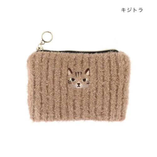 ポーチ カイロケース ミニポーチ アニマルキジトラ ねこ トモコーポレーション 小物入れ コスメポーチ メール便可