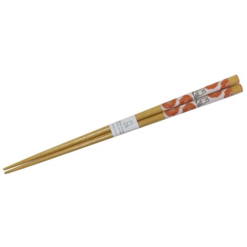 和紙巻箸23cm おはし ミッフィー フラワーパターン レッド ディックブルーナ 金正陶器 日本製食器 絵本