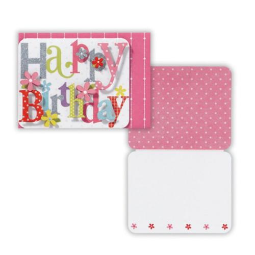 誕生お祝い ミニカード 抜き文字バースデー2 日本ホールマーク バースデーカード メッセージカード メ..