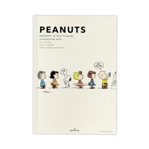 簡単スッキリ家計簿 日付なしタイプ ハウスキーピングブック スヌーピー SN行列2 ピーナッツ 日本ホー..