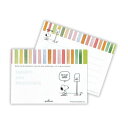 ひとことふたこと箋 便箋 スヌーピー SN虹ストライプ3 ピーナッツ 日本ホールマーク ミニ便せん メモ帳 メール便可