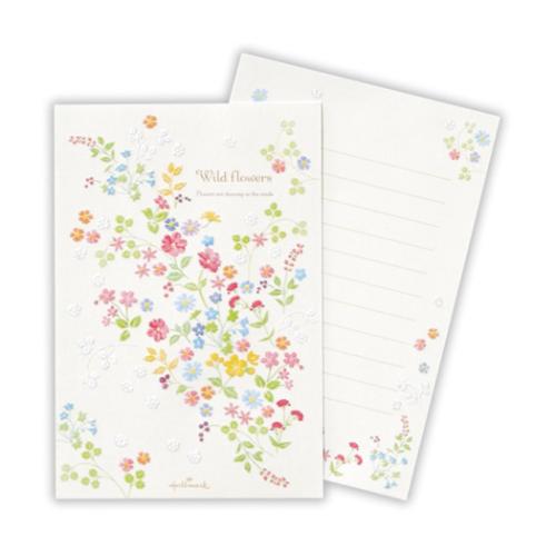 ハガキ箋 ポストカード ワイルドフラワー2 日本ホールマーク はがき 葉書 メッセージカード メール便可