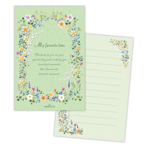 ハガキ箋 ポストカード マイフェイバリットタイム 日本ホールマーク はがき 葉書 メッセージカード メ..