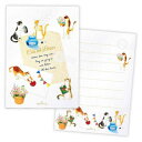 ひとことふたこと箋 便箋 ひとことキャッツアンドレターズ2 日本ホールマーク ミニ便せん メモ帳 メール便可