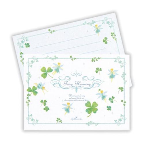 ひとことふたこと箋 便箋 ひとことフェアリーハーモニー4 日本ホールマーク ミニ便せん メモ帳 メール便可