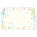 ミニメッセージカード 8枚入り メッセージカード カット音符 日本ホールマーク プレゼントカード 多目的 メール便可