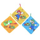 レッツチャレンジ ループタオル スーパーマリオ 3枚組 丸眞 入園入学準備雑貨