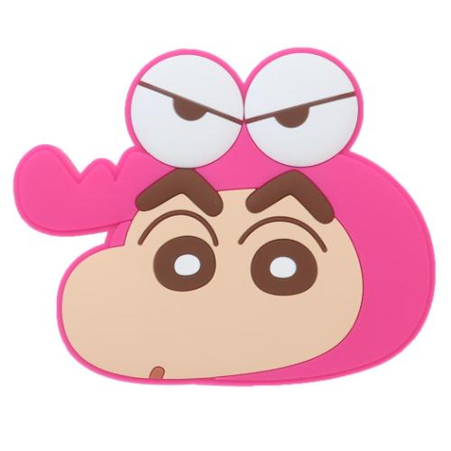 ラバーミラー 手鏡 クレヨンしんちゃん ワニ山さんしんちゃん アイプランニング 化粧直し アニメメール便可