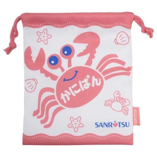 巾着 きんちゃくポーチ 巾着袋 かにぱん お菓子パッケージ ジェイズプランニング 小物入れ メール便可