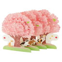 立体カード グリーティングカード 春 桜からネコ サンリオ プレゼント 封筒付き メッセージカード メール便可