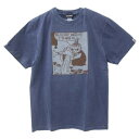 ピグメント染めT-SHIRTS Tシャツ ムーミン リトルミイ NV Lサイズ 北欧 ワタナベ 半袖 メール便可