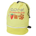 2wayバックパック リュックバッグ LOOK LOOK お菓子パッケージ ワタナベ 2層式 ビーチバッグ 海プール 体操服かばん