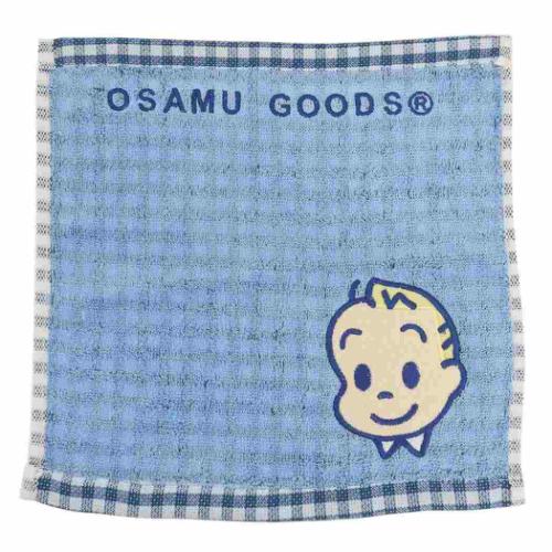 ジャガードハンカチタオル オーガニックコットン ミニタオル オサムパイルジャック Osamu Goods 丸眞 汗拭きタオル メール便可